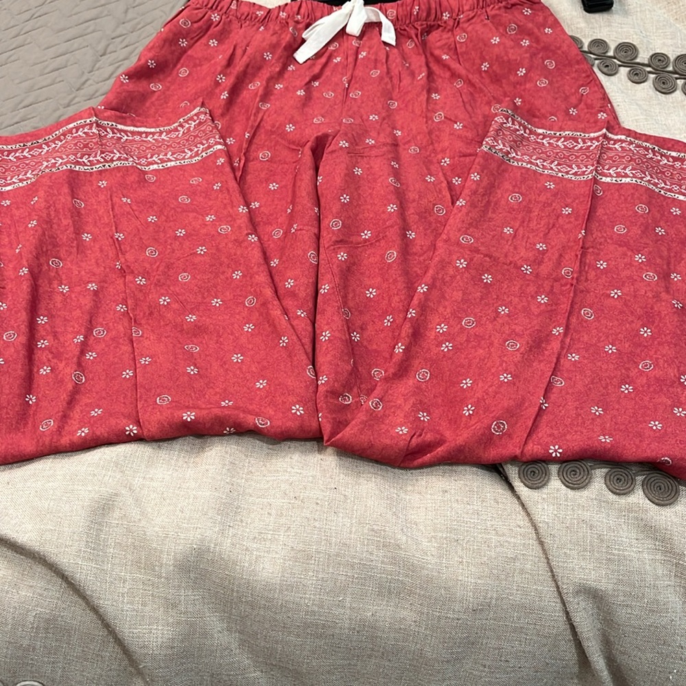 Coldwater Creek Terra Border Print Pants/NWT/SMALL - Picture 7 of 15